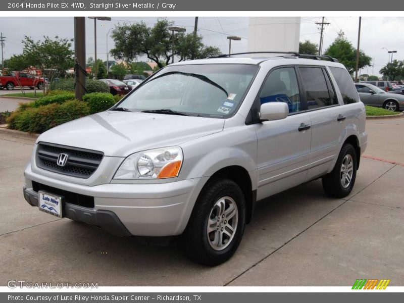 Starlight Silver Metallic / Gray 2004 Honda Pilot EX 4WD