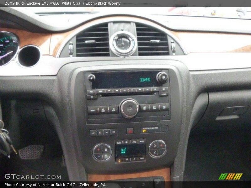 White Opal / Ebony Black/Ebony 2009 Buick Enclave CXL AWD