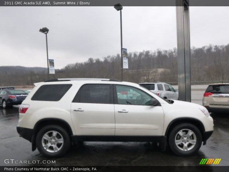 Summit White / Ebony 2011 GMC Acadia SLE AWD