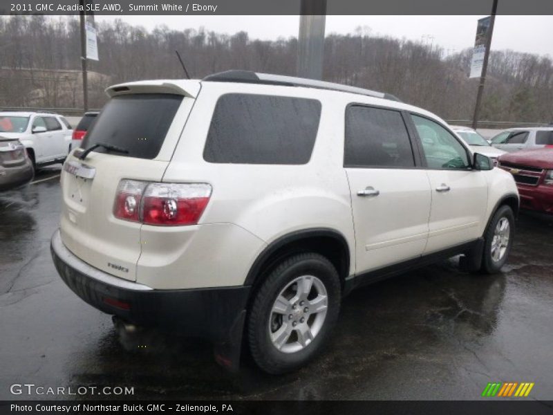 Summit White / Ebony 2011 GMC Acadia SLE AWD