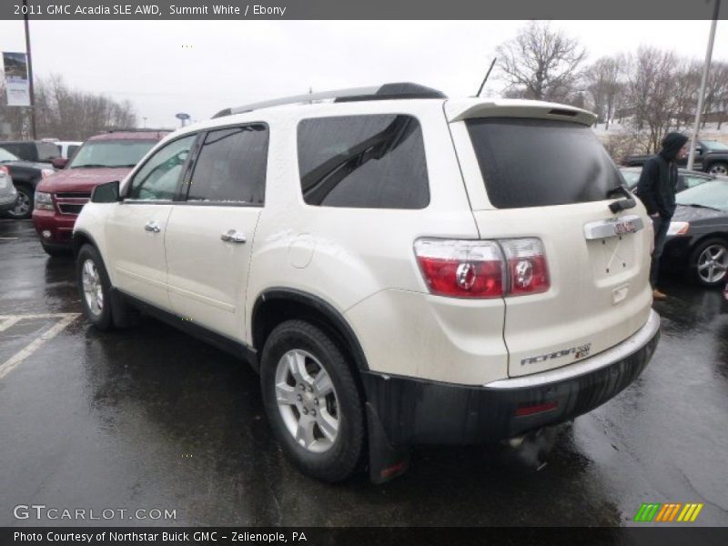 Summit White / Ebony 2011 GMC Acadia SLE AWD