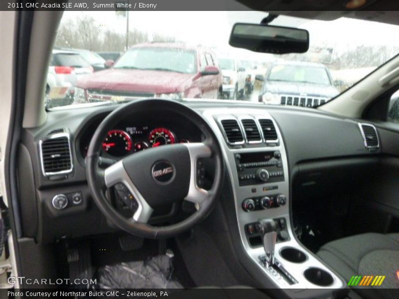 Summit White / Ebony 2011 GMC Acadia SLE AWD