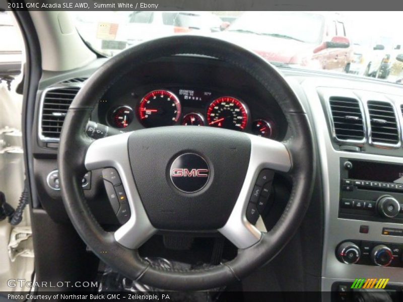 Summit White / Ebony 2011 GMC Acadia SLE AWD