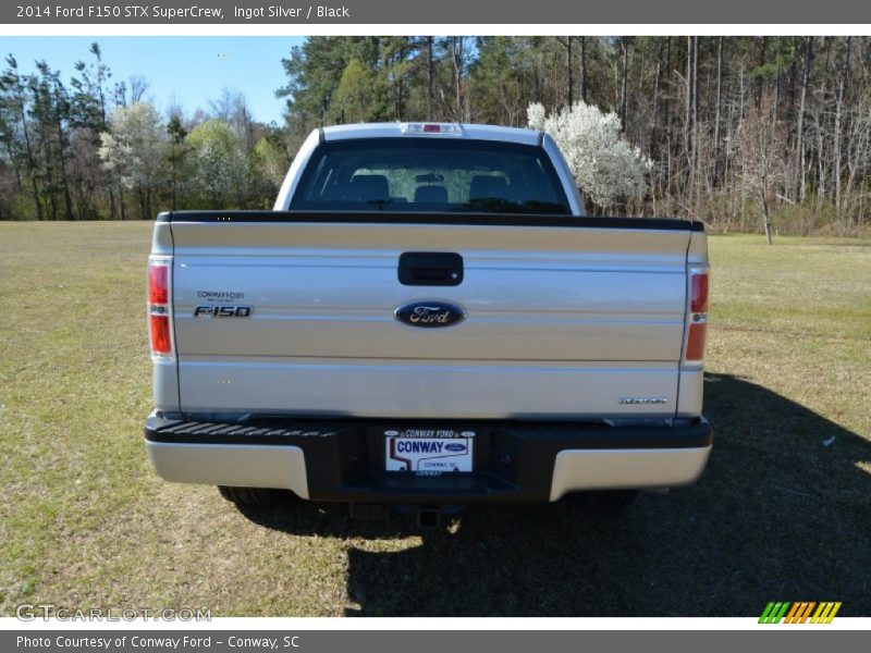 Ingot Silver / Black 2014 Ford F150 STX SuperCrew