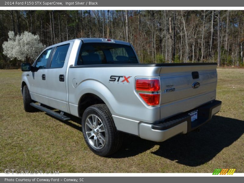 Ingot Silver / Black 2014 Ford F150 STX SuperCrew