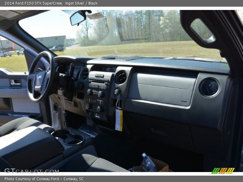 Ingot Silver / Black 2014 Ford F150 STX SuperCrew