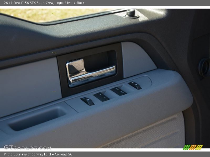 Ingot Silver / Black 2014 Ford F150 STX SuperCrew