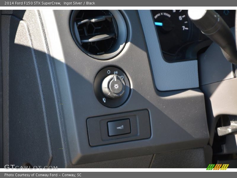 Ingot Silver / Black 2014 Ford F150 STX SuperCrew