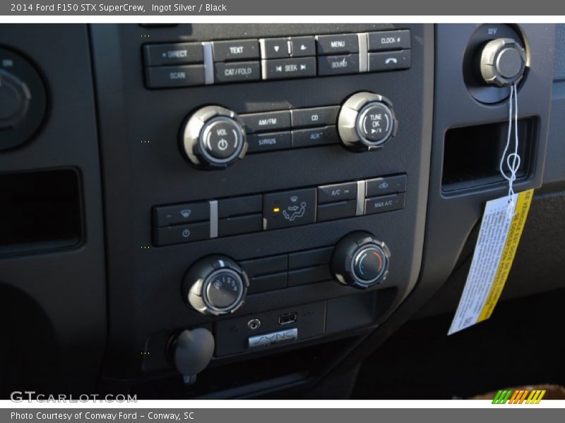 Ingot Silver / Black 2014 Ford F150 STX SuperCrew