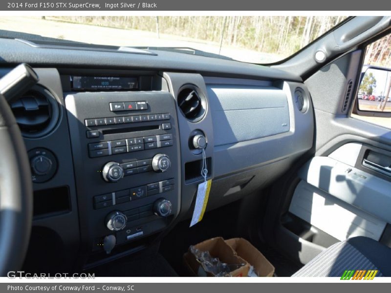 Ingot Silver / Black 2014 Ford F150 STX SuperCrew