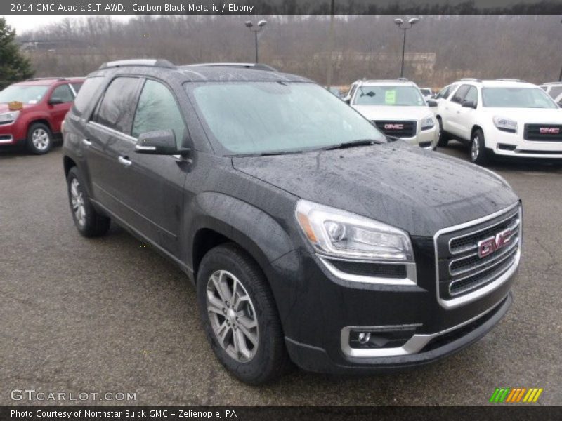 Carbon Black Metallic / Ebony 2014 GMC Acadia SLT AWD