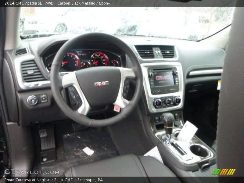 Carbon Black Metallic / Ebony 2014 GMC Acadia SLT AWD