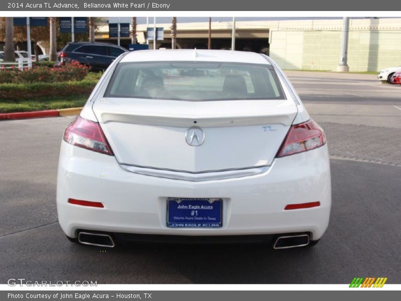 Bellanova White Pearl / Ebony 2014 Acura TL Advance