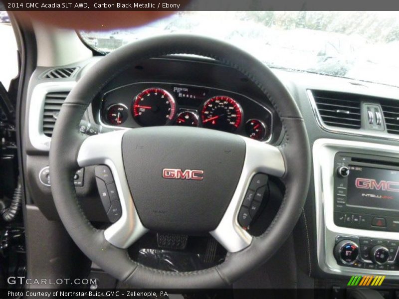 Carbon Black Metallic / Ebony 2014 GMC Acadia SLT AWD