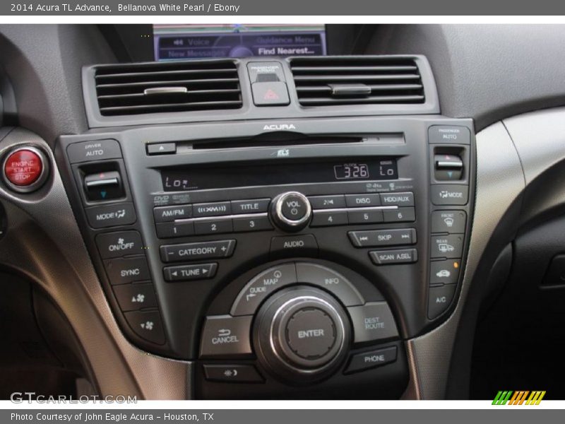 Bellanova White Pearl / Ebony 2014 Acura TL Advance