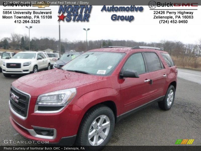 Crystal Red Tintcoat / Ebony 2014 GMC Acadia SLE AWD