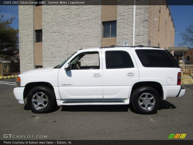 Summit White / Sandstone 2003 GMC Yukon Denali AWD