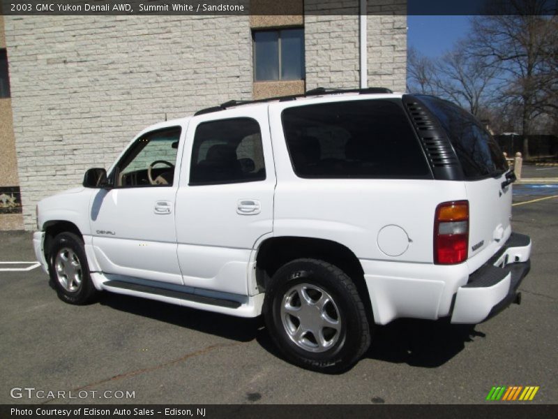 Summit White / Sandstone 2003 GMC Yukon Denali AWD