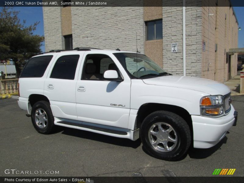 Summit White / Sandstone 2003 GMC Yukon Denali AWD
