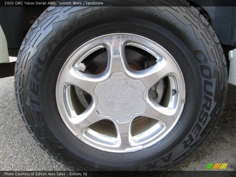 Summit White / Sandstone 2003 GMC Yukon Denali AWD