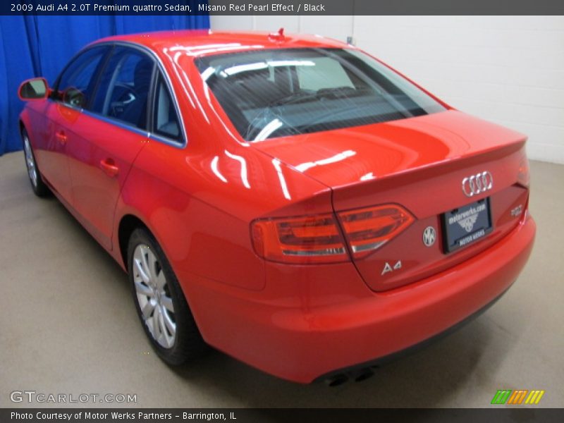 Misano Red Pearl Effect / Black 2009 Audi A4 2.0T Premium quattro Sedan