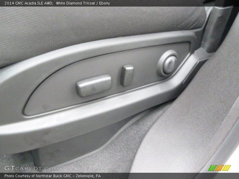White Diamond Tricoat / Ebony 2014 GMC Acadia SLE AWD