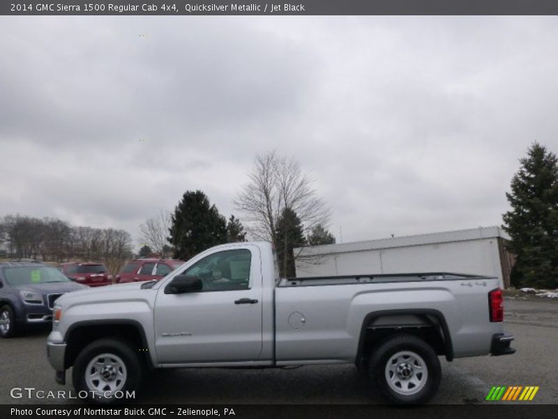 Quicksilver Metallic / Jet Black 2014 GMC Sierra 1500 Regular Cab 4x4