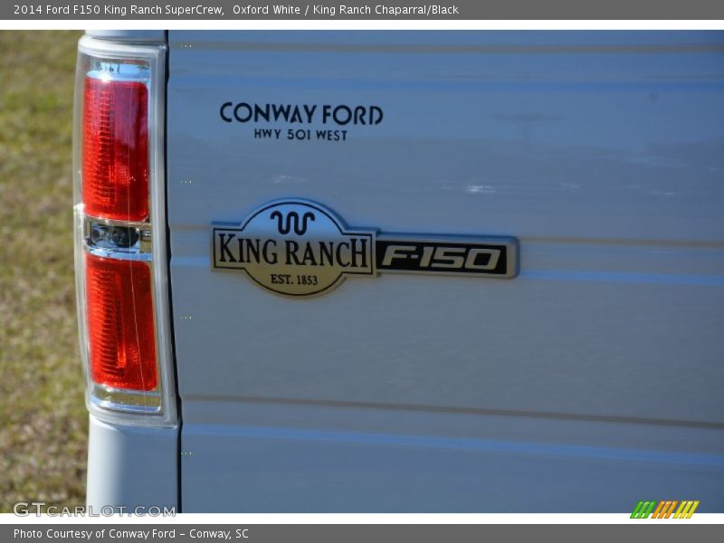 Oxford White / King Ranch Chaparral/Black 2014 Ford F150 King Ranch SuperCrew