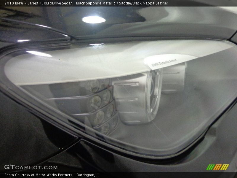 Black Sapphire Metallic / Saddle/Black Nappa Leather 2010 BMW 7 Series 750Li xDrive Sedan
