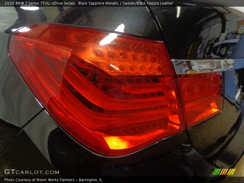 Black Sapphire Metallic / Saddle/Black Nappa Leather 2010 BMW 7 Series 750Li xDrive Sedan