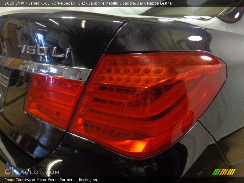 Black Sapphire Metallic / Saddle/Black Nappa Leather 2010 BMW 7 Series 750Li xDrive Sedan