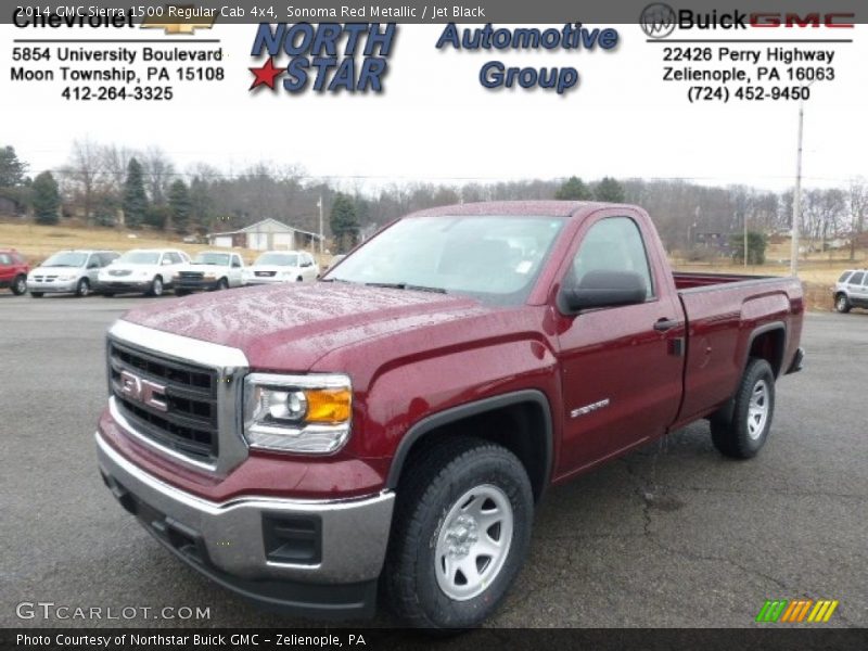 Sonoma Red Metallic / Jet Black 2014 GMC Sierra 1500 Regular Cab 4x4
