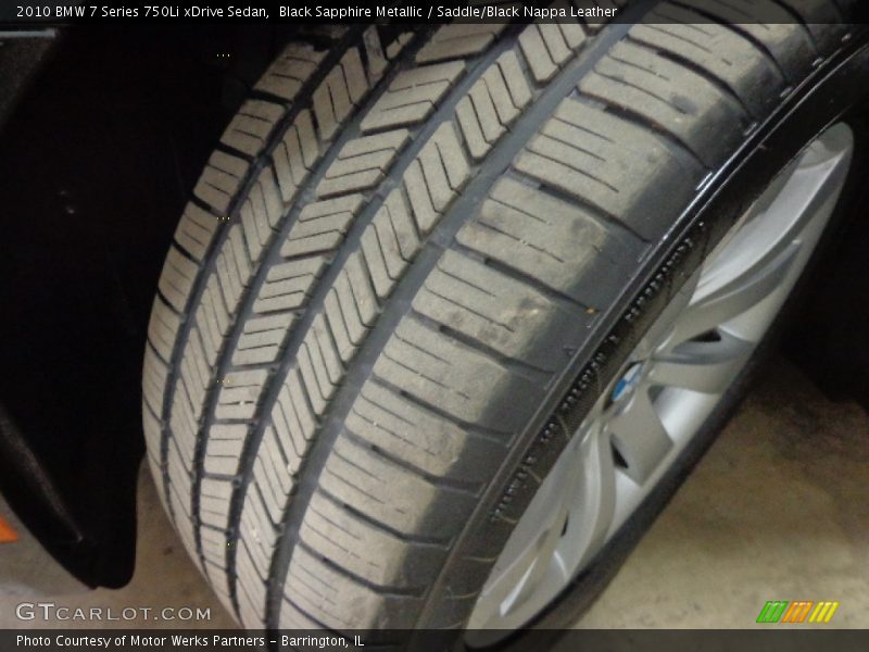 Black Sapphire Metallic / Saddle/Black Nappa Leather 2010 BMW 7 Series 750Li xDrive Sedan
