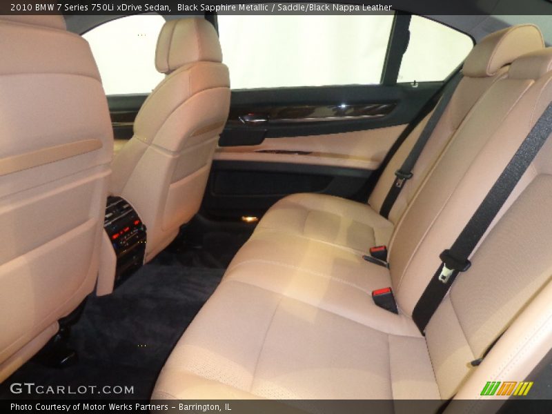 Black Sapphire Metallic / Saddle/Black Nappa Leather 2010 BMW 7 Series 750Li xDrive Sedan