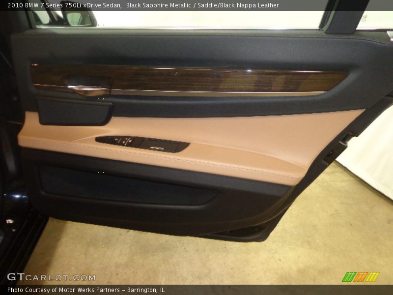 Black Sapphire Metallic / Saddle/Black Nappa Leather 2010 BMW 7 Series 750Li xDrive Sedan