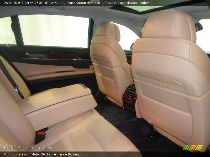 Black Sapphire Metallic / Saddle/Black Nappa Leather 2010 BMW 7 Series 750Li xDrive Sedan