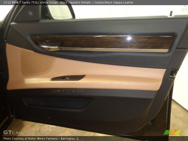 Black Sapphire Metallic / Saddle/Black Nappa Leather 2010 BMW 7 Series 750Li xDrive Sedan