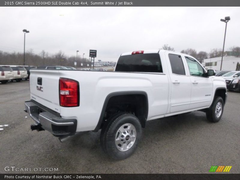 Summit White / Jet Black 2015 GMC Sierra 2500HD SLE Double Cab 4x4