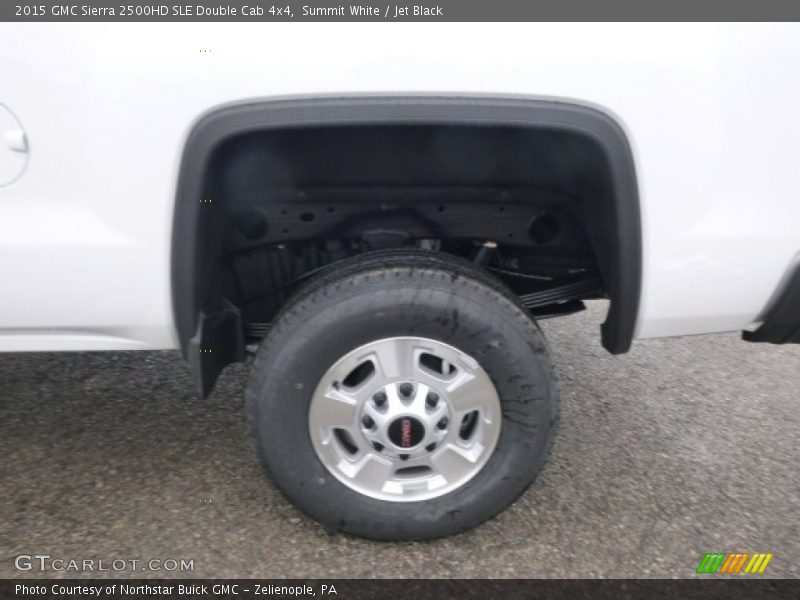 Summit White / Jet Black 2015 GMC Sierra 2500HD SLE Double Cab 4x4