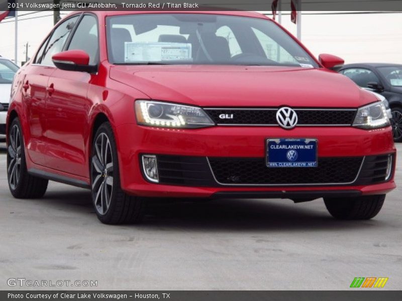 Tornado Red / Titan Black 2014 Volkswagen Jetta GLI Autobahn