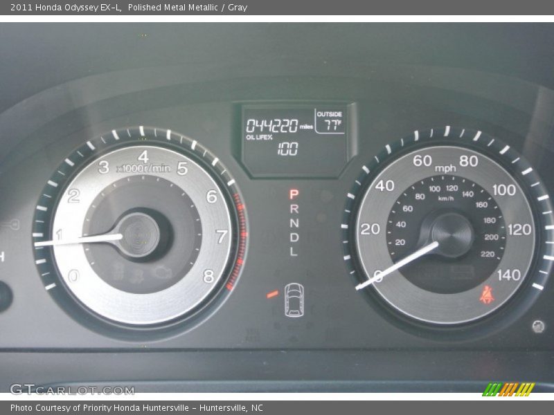 Polished Metal Metallic / Gray 2011 Honda Odyssey EX-L