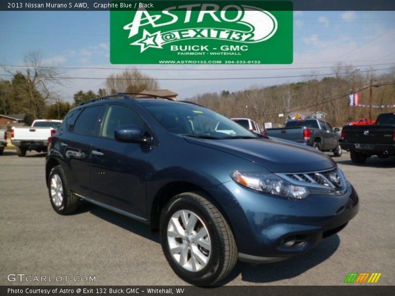 Graphite Blue / Black 2013 Nissan Murano S AWD