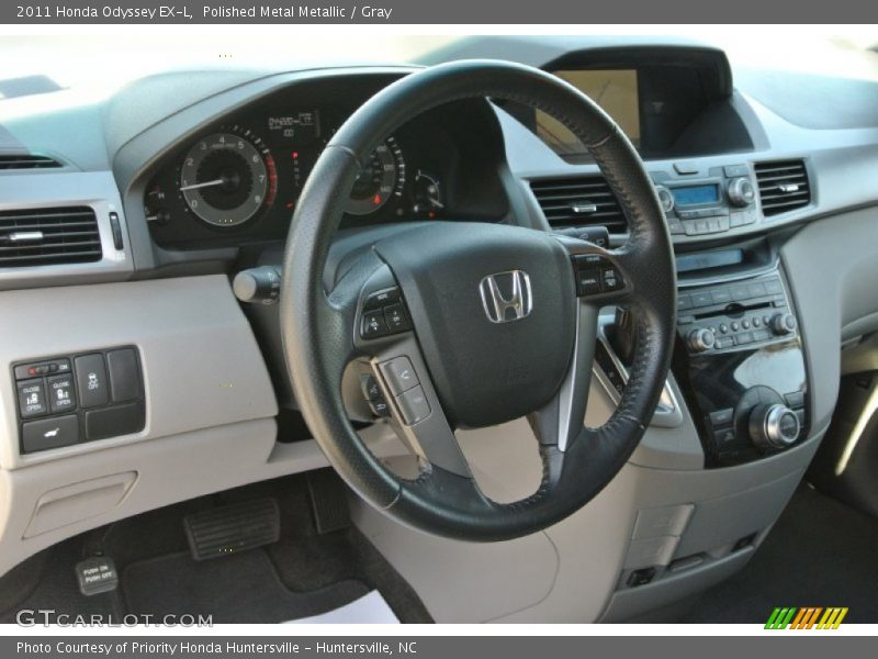 Polished Metal Metallic / Gray 2011 Honda Odyssey EX-L