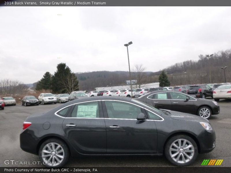 Smoky Gray Metallic / Medium Titanium 2014 Buick Verano