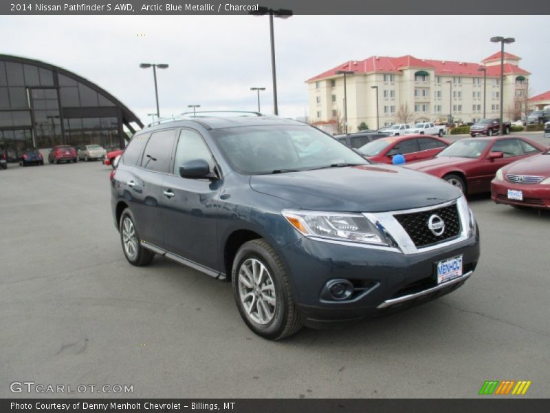 Arctic Blue Metallic / Charcoal 2014 Nissan Pathfinder S AWD