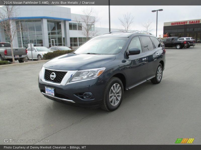 Arctic Blue Metallic / Charcoal 2014 Nissan Pathfinder S AWD