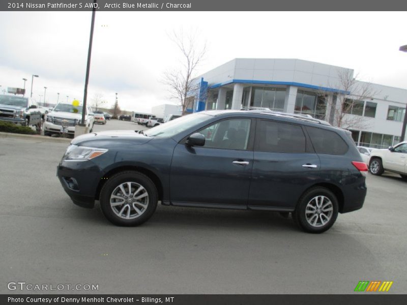 Arctic Blue Metallic / Charcoal 2014 Nissan Pathfinder S AWD