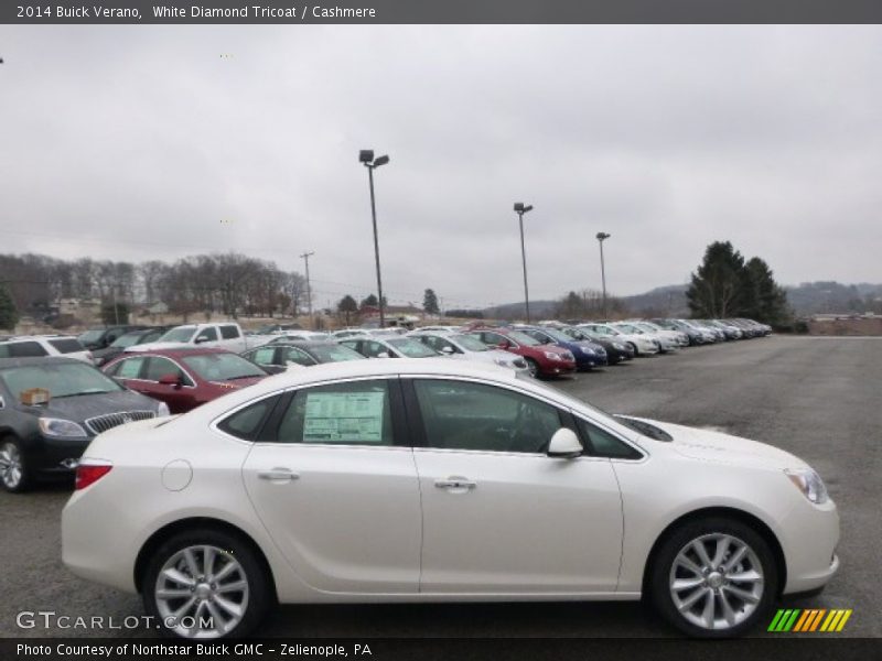 White Diamond Tricoat / Cashmere 2014 Buick Verano