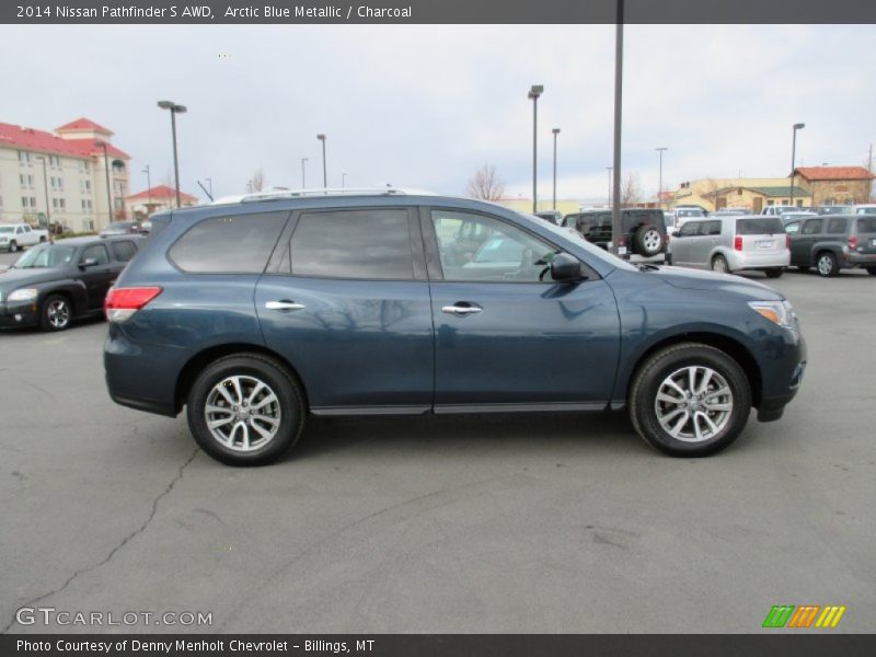 Arctic Blue Metallic / Charcoal 2014 Nissan Pathfinder S AWD