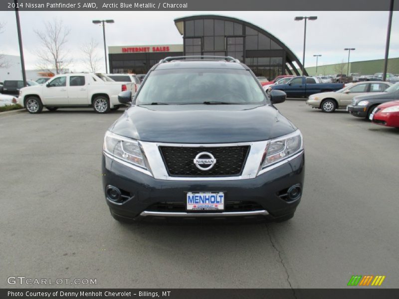 Arctic Blue Metallic / Charcoal 2014 Nissan Pathfinder S AWD